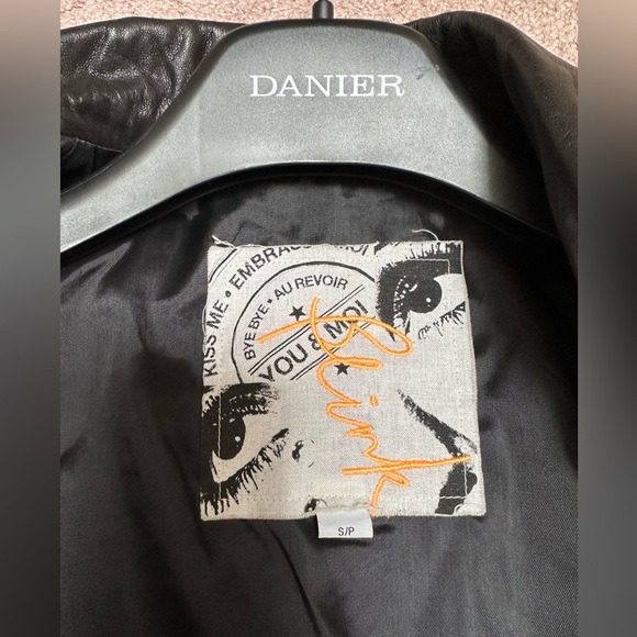 Danier black leather jacket. Size small. Like new - Picture 8 of 8
